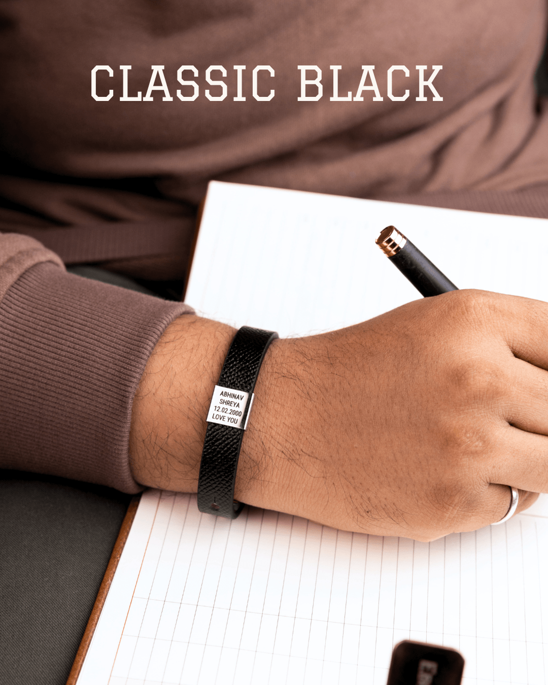 Men Personalised Legacy Bracelet | Adjustable - Name Strings