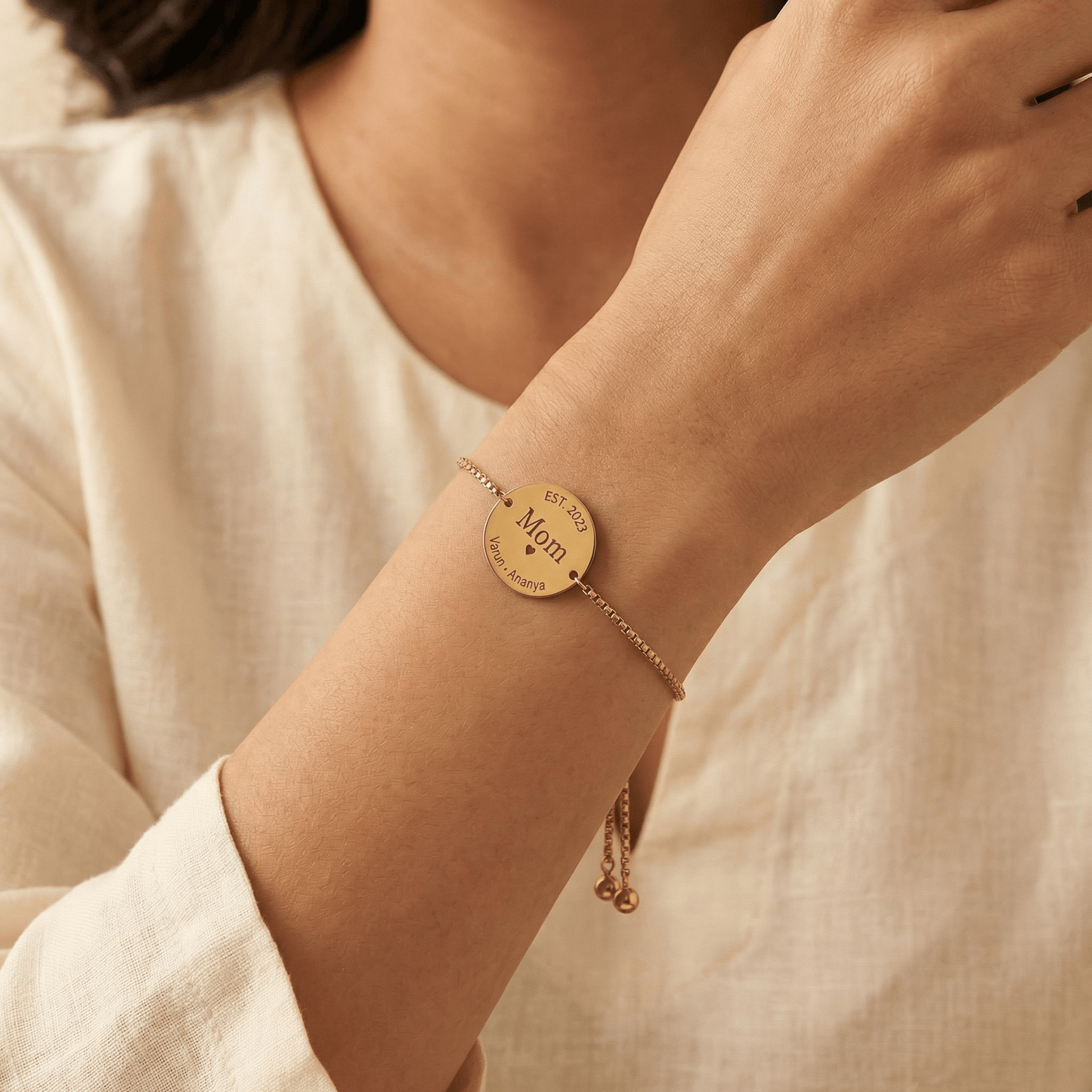 Personalised Circle Bracelet | Mothers Day Limited Edition - Name Strings