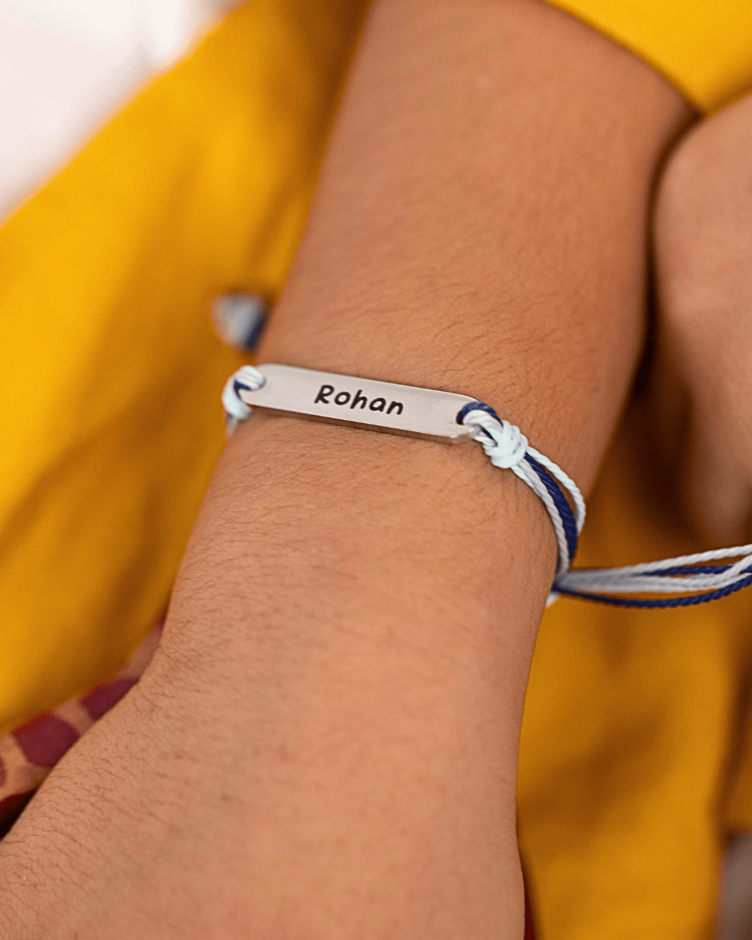 Personalised Little Knot Kids Rakhi (3-12 yrs) - Name Strings