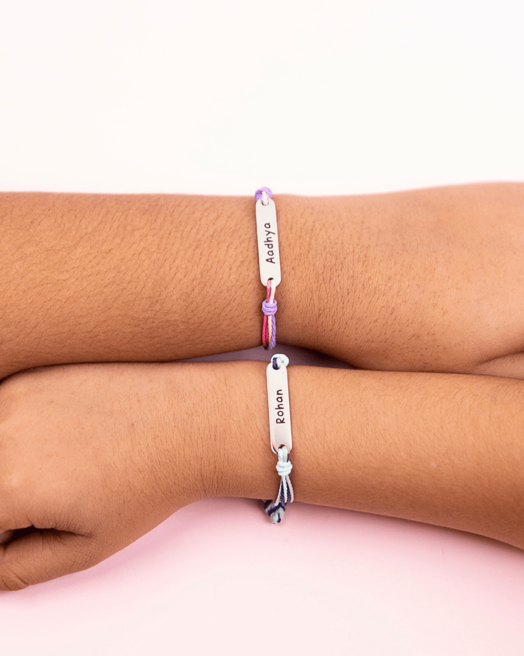 Personalised Little Knot Kids Rakhi (3-12 yrs) - Name Strings