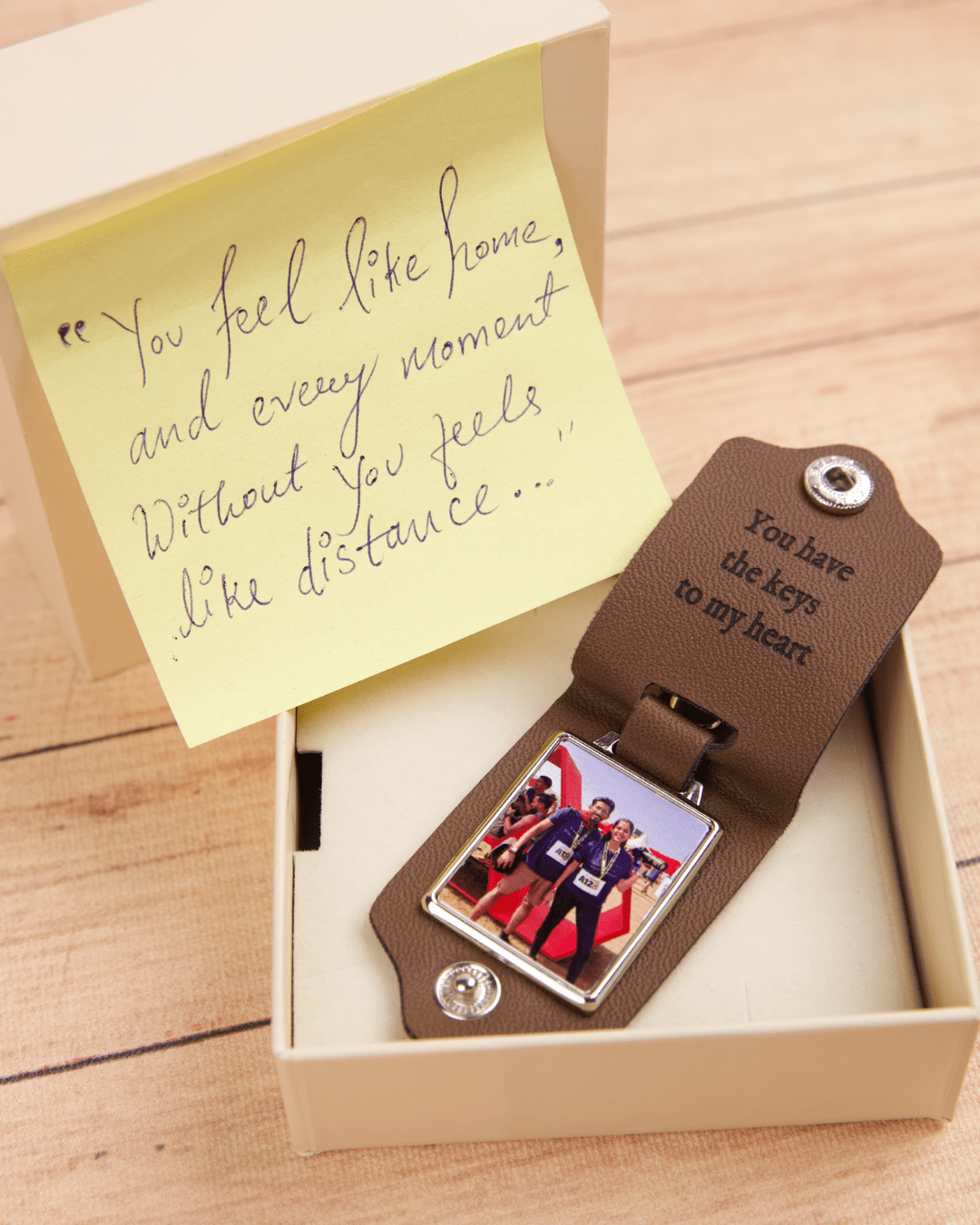 Personalised Memory Photo Keychain - Name Strings