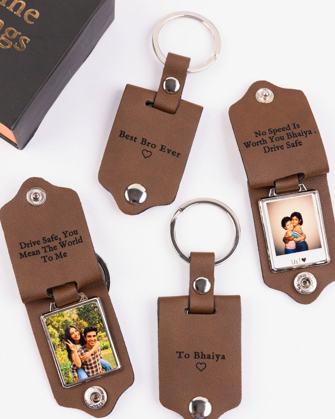 Personalised Memory Photo Keychain - Name Strings
