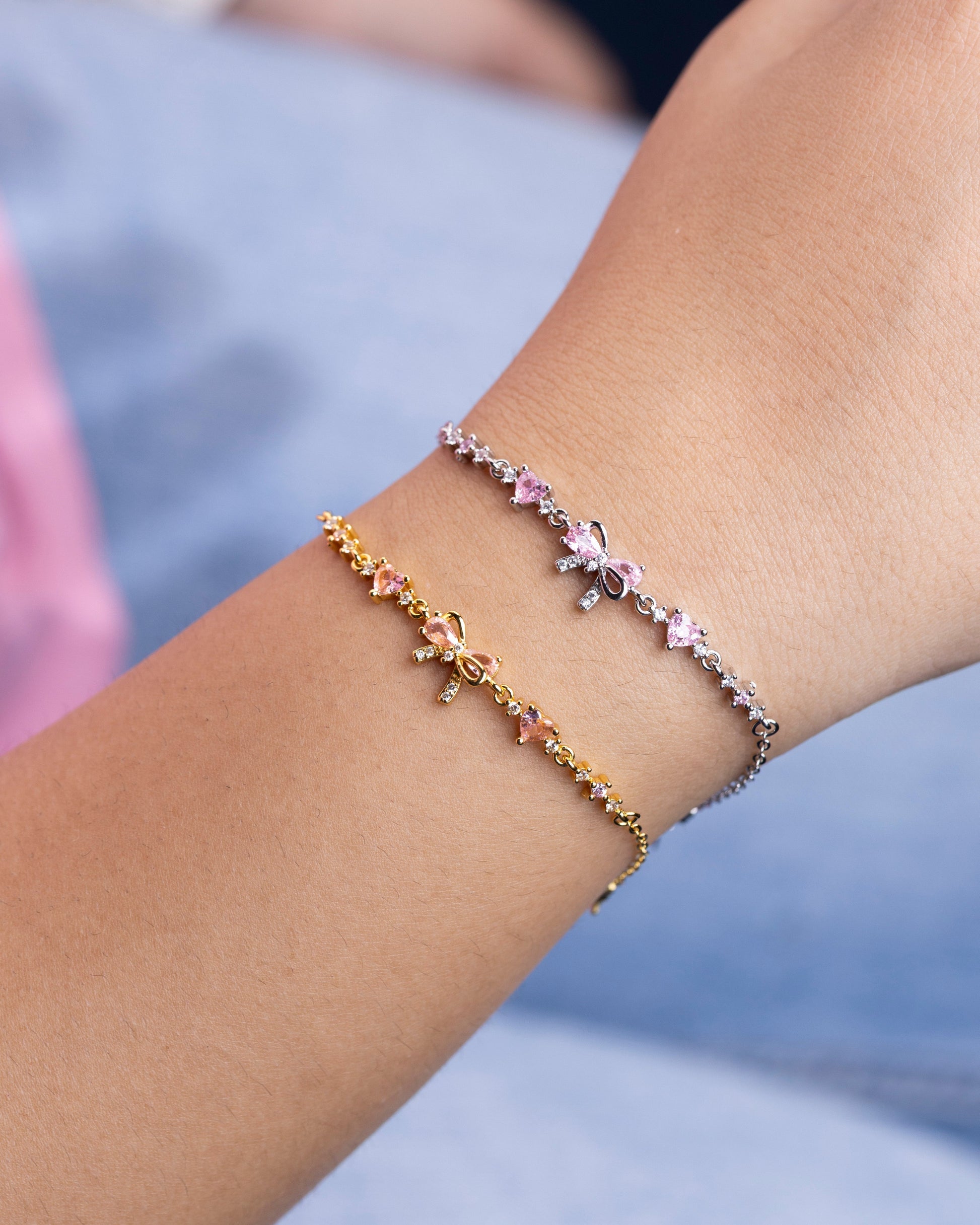Pookie Bow Bracelet - Name Strings