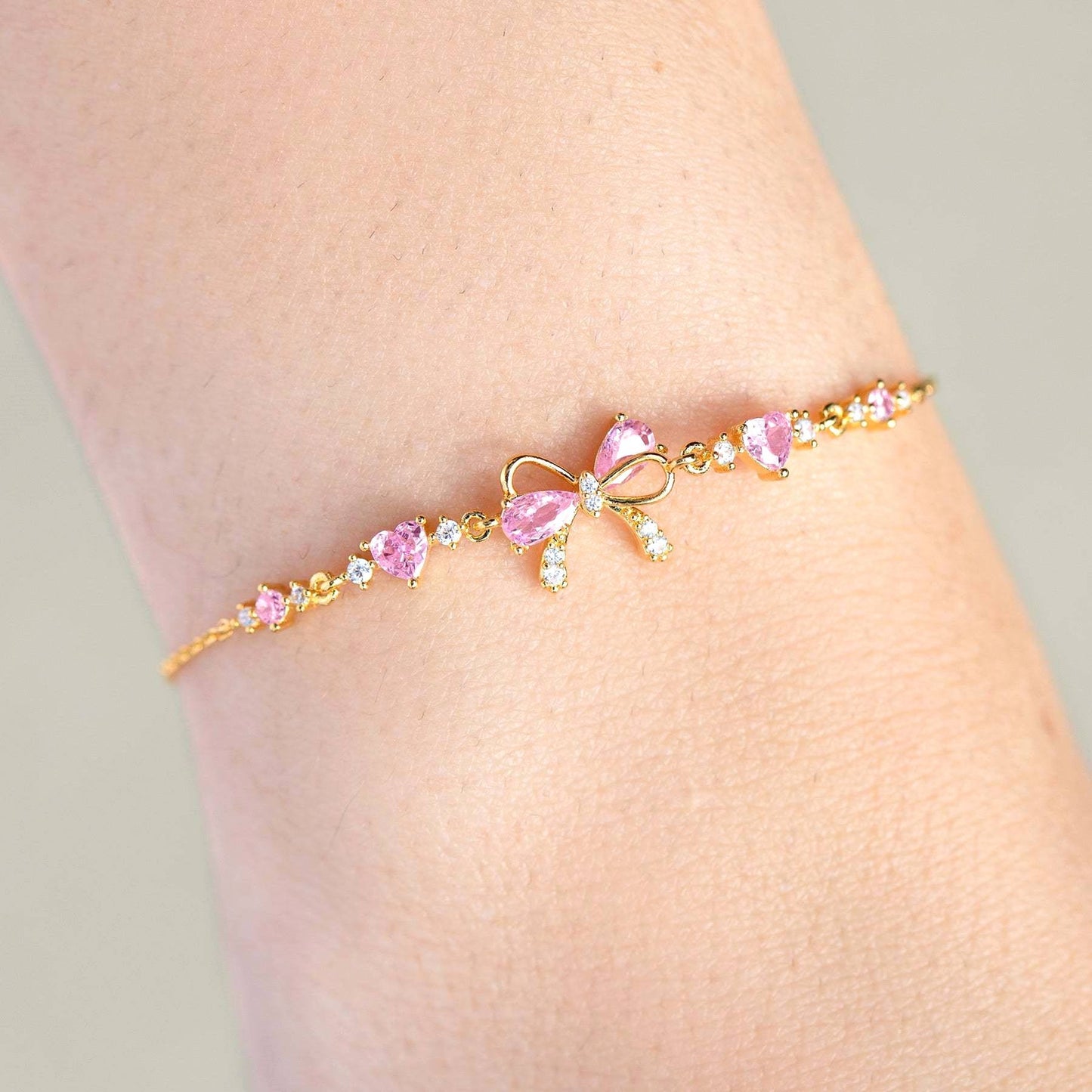 Pookie Bow Bracelet - Name Strings