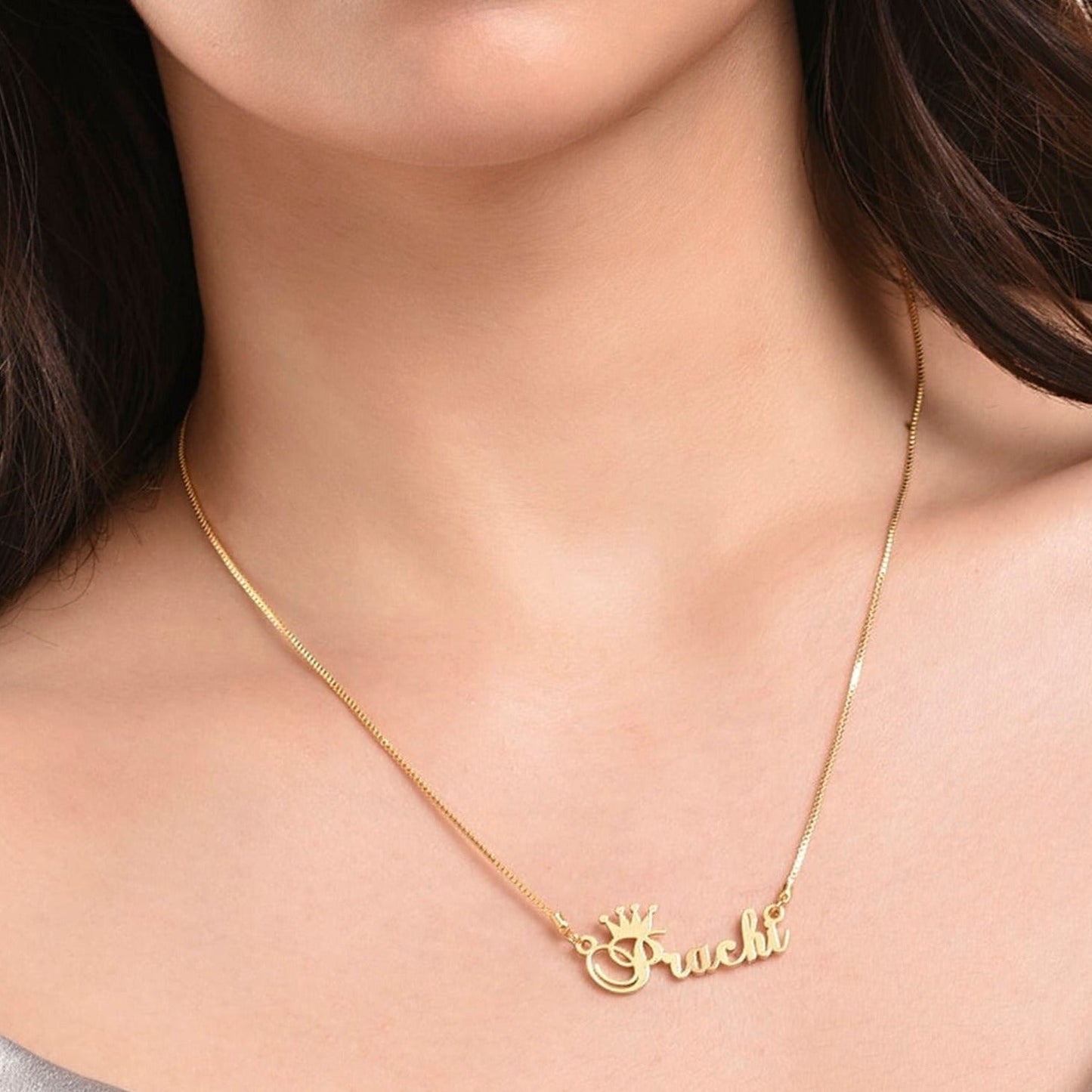 Queen Crown Name Necklace - Name Strings