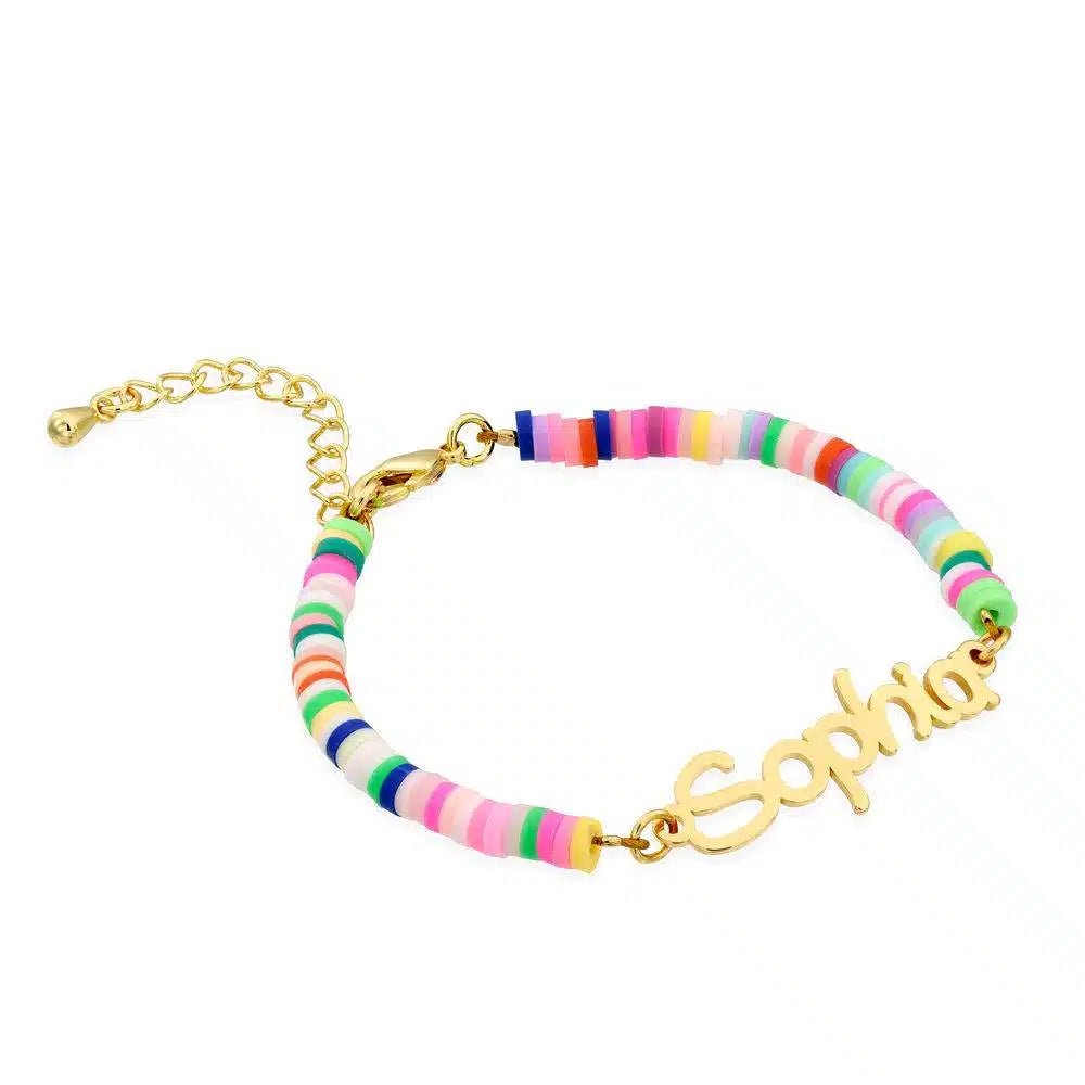 Rainbow Kids Name Bracelet - Name Strings